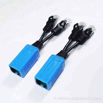 Splitter/combinatore RJ45, cavo UPEE, iniettore Poe